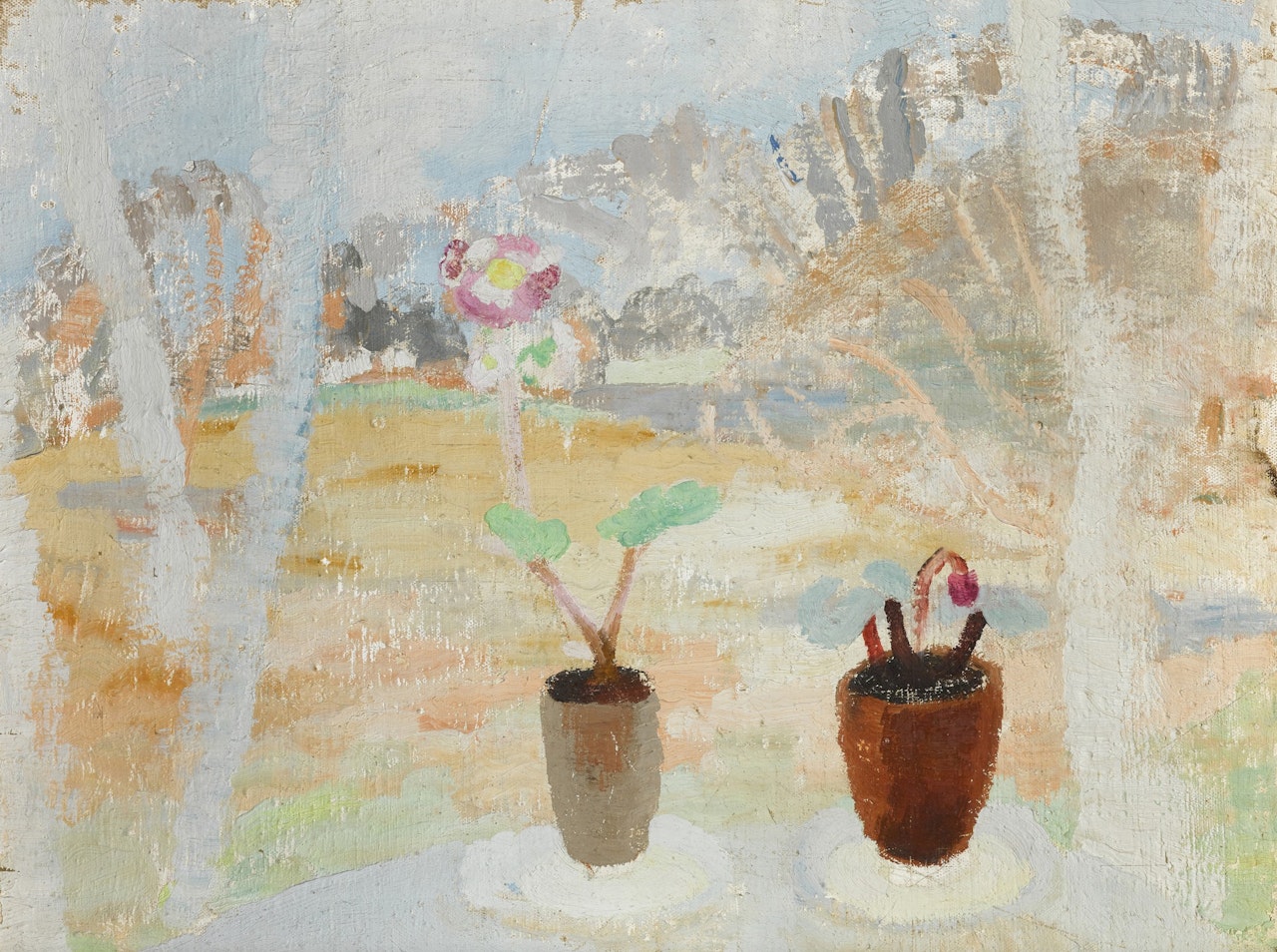 Cyclamen on a Window Ledge by Winifred Nicholson