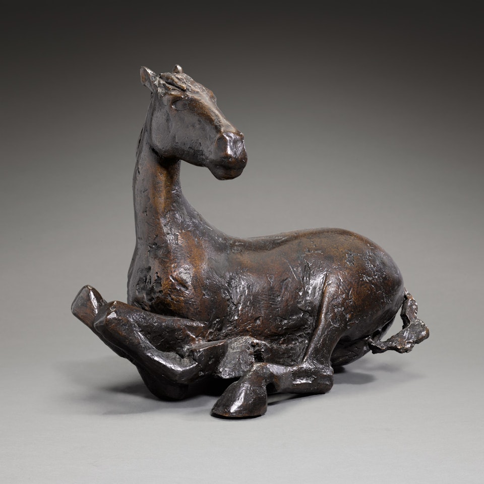 Larger Lying Down Horse by Elisabeth Frink