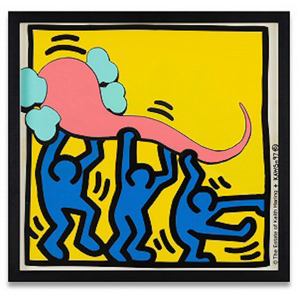 UNTITLED (HARING) by Kaws