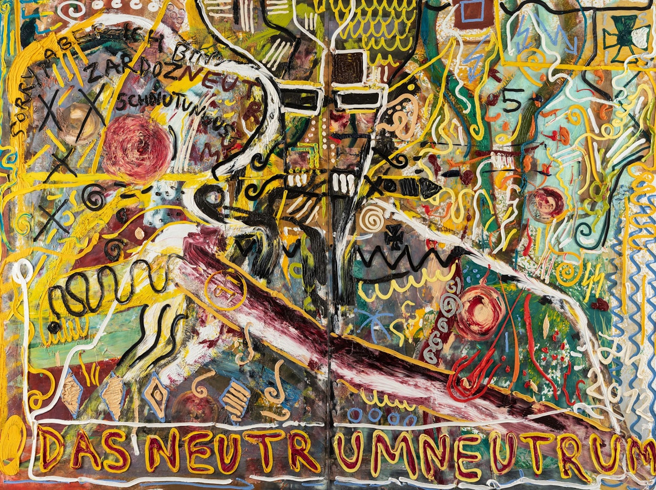 Kapitano "Thunfischgurke" fordert frei raus: Ich will 'ne Kiste von Unternrum, Zack - Zack by Jonathan Meese