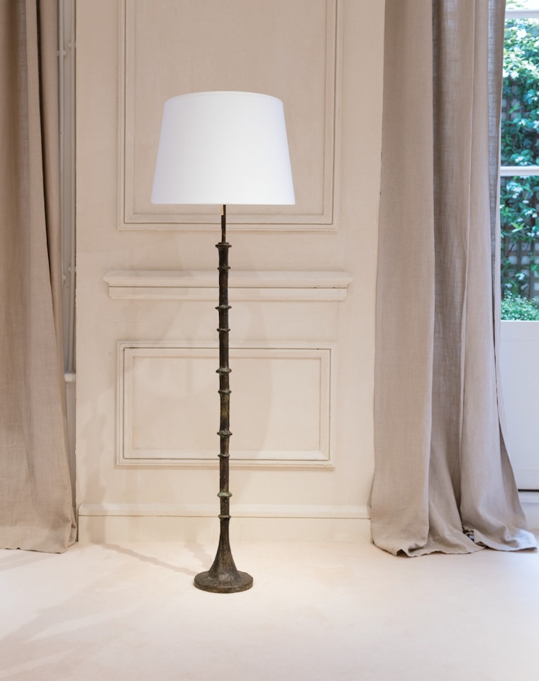 Aux anneaux floor lamp by Diego Giacometti