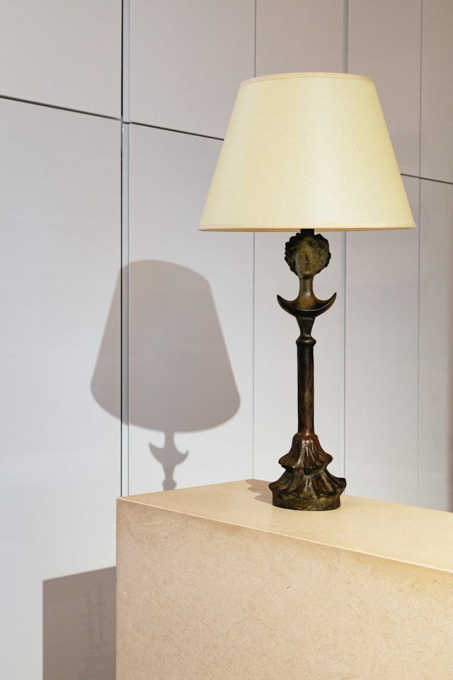 Tête de femme table lamp by Alberto Giacometti