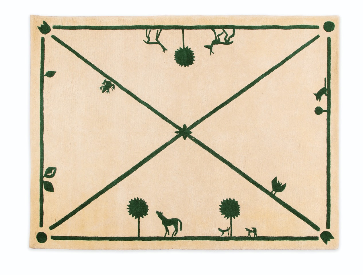 La Promenade des Amis carpet by Diego Giacometti