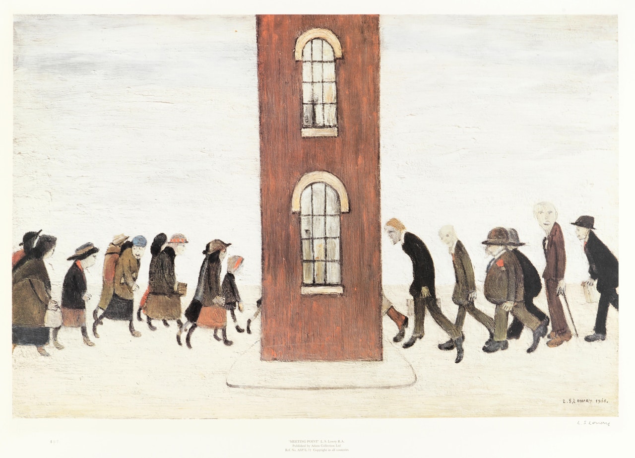 Meeting Point by Laurence Stephen Lowry