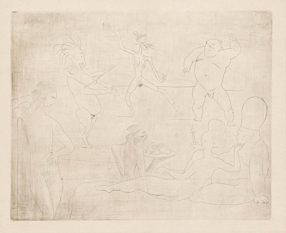 La Danse Barbare, from 'La Suite des Saltimbanques' by Pablo Picasso