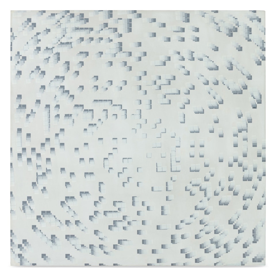 Ecran circulaire 20% 5 fois dégradé by Francois Morellet