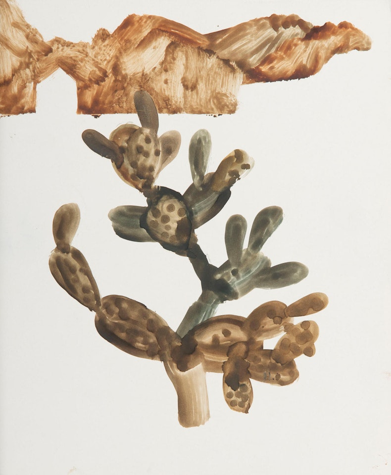 Hydra Landscape with Cactus by Sidney Nolan