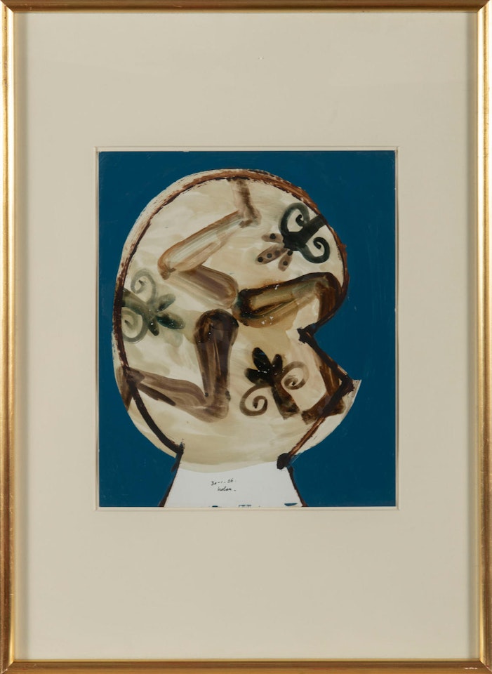 Greek Head and Triskelion by Sidney Nolan