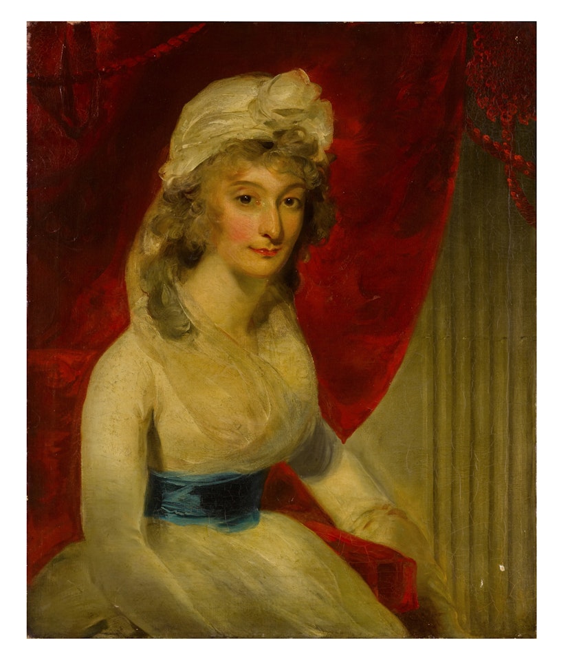 Portrait of a woman in a white dress by Sir Thomas Lawrence