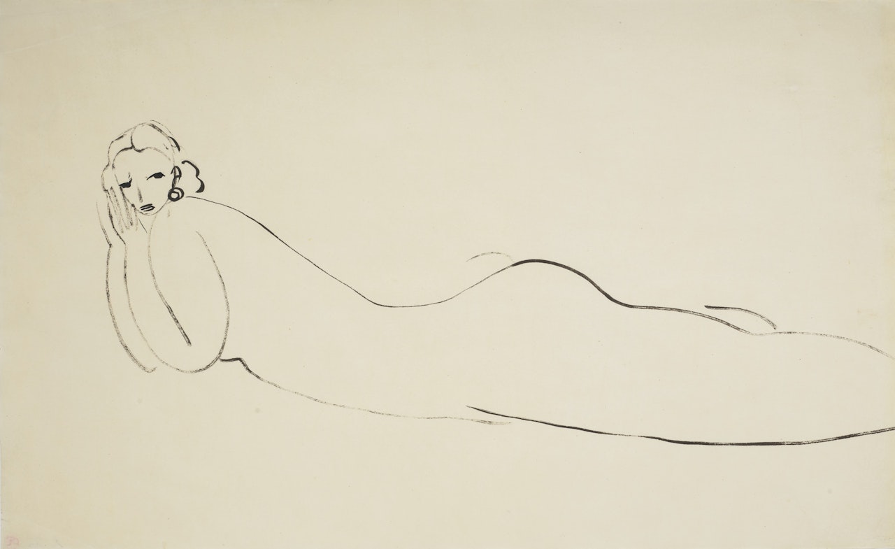 Nu allongé by Sanyu
