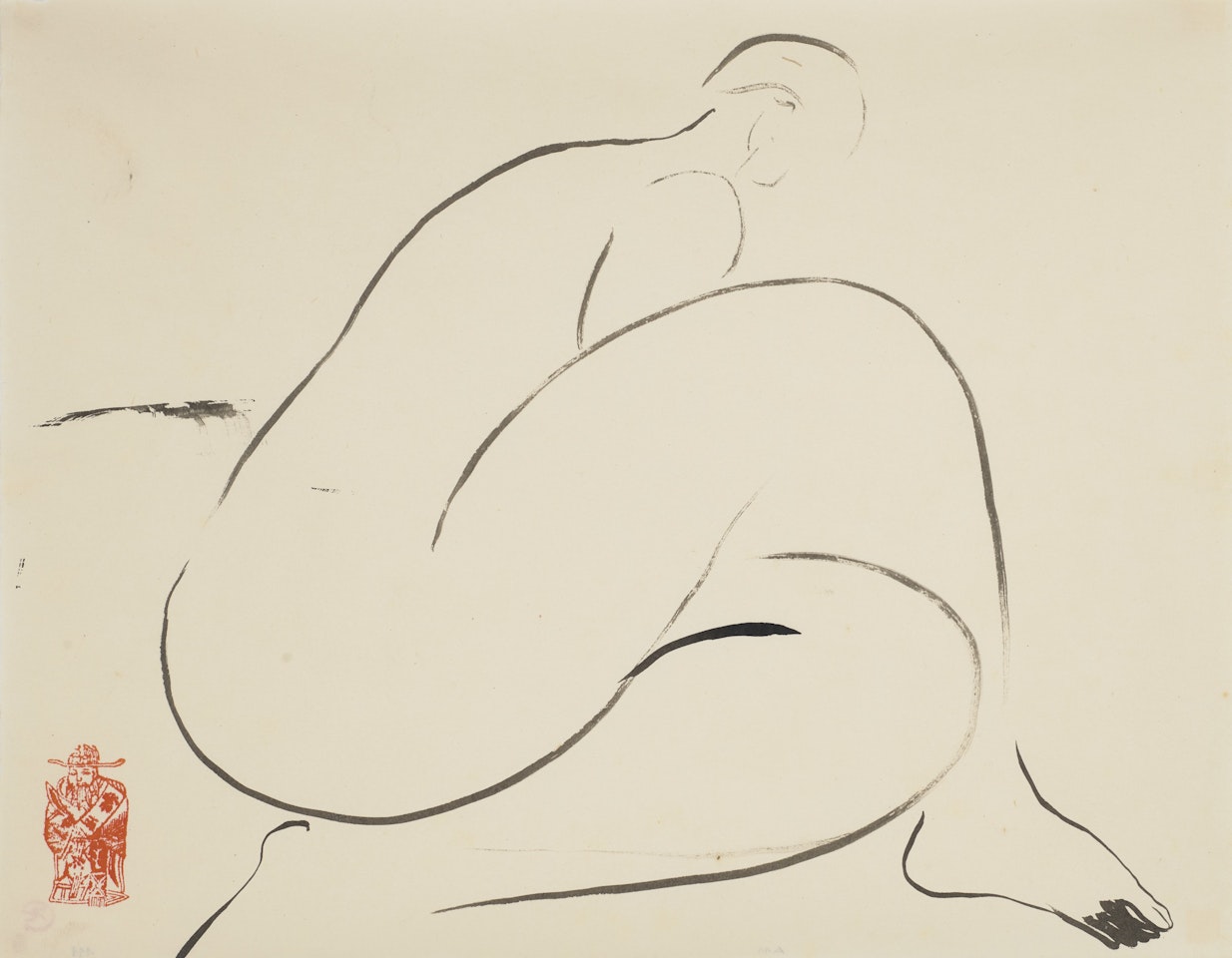 Nu assis by Sanyu