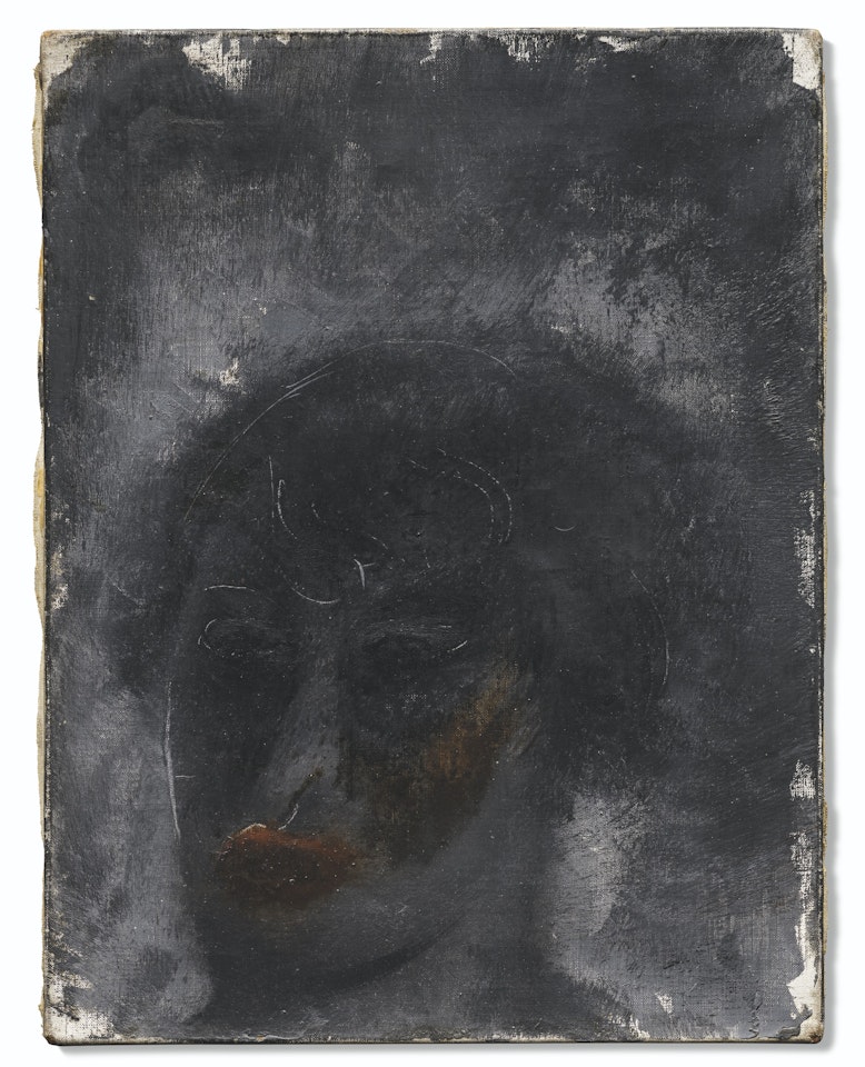 Tête noire by Jean Fautrier