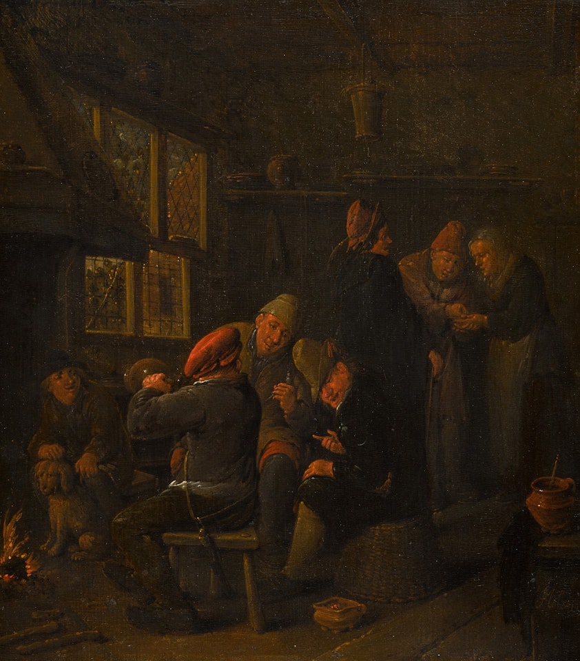 A tavern scene by Jan Miense Molenaer