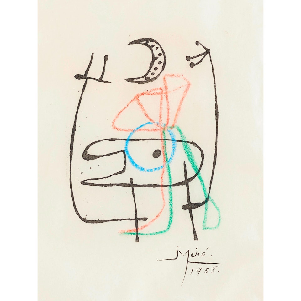 Plate from La bague d'aurore by Joan Miró