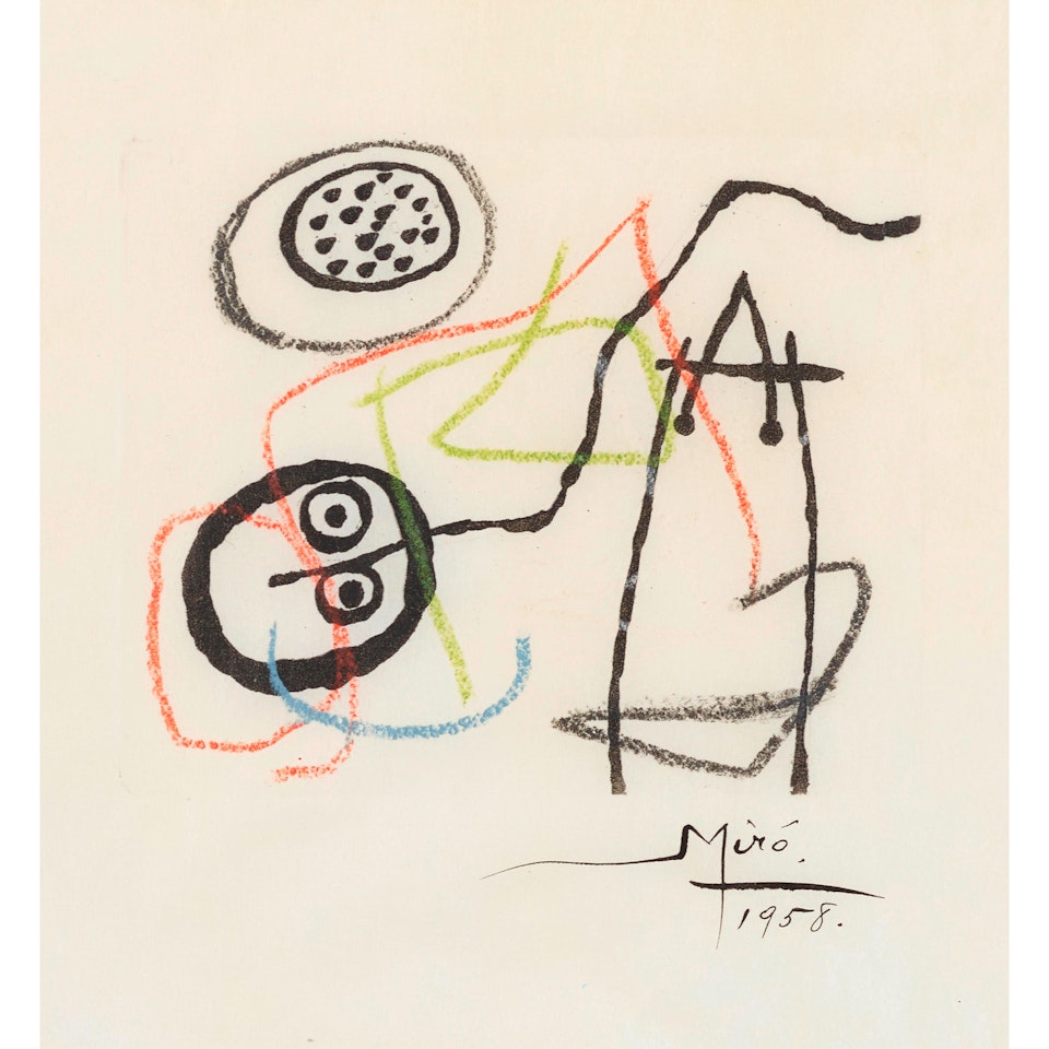 Plate from La bague d'aurore by Joan Miró