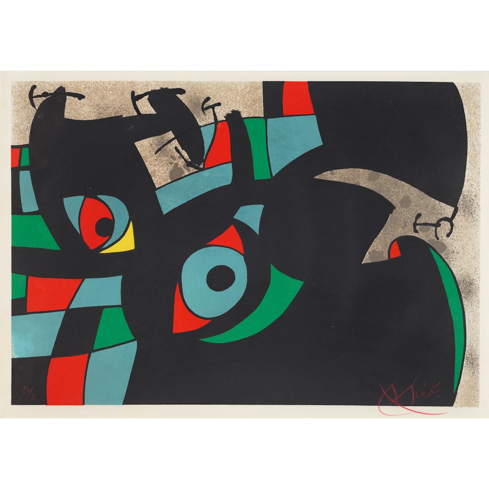 One Plate, from Le lézard aux plumes d'or by Joan Miró