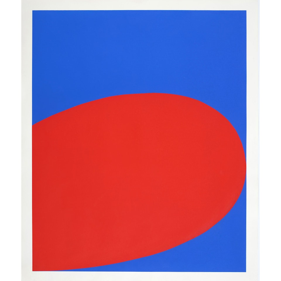 Red Blue, from Ten X Ten Painters Portfolio by Ellsworth Kelly