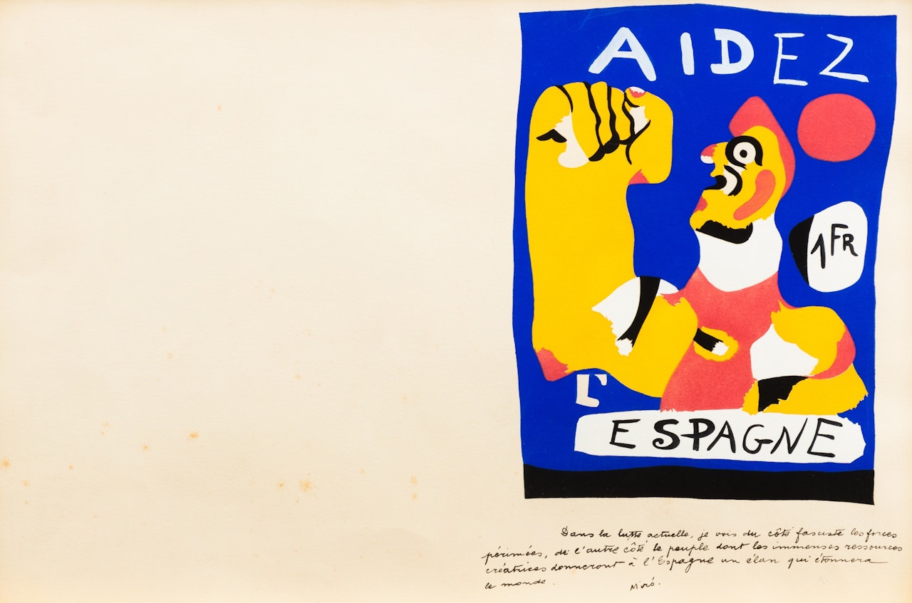 Aidez l'Espagne (Dupin 17) by Joan Miró