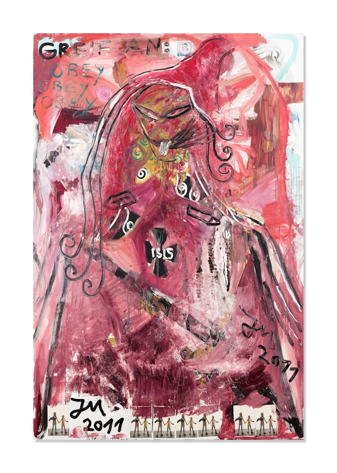Erzeimeldung: Der Rote Baronanny (Totalsttunnelblick Der Kunst), Erzdisziplin 'Erz', Gehorche Nur Der Antinostalgischen Zukunftzukunft, Wie Hagen V. Tronje by Jonathan Meese