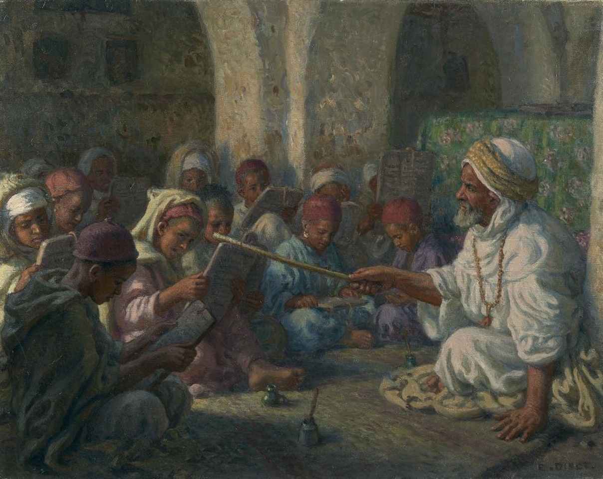 L'école coranique by Etienne Alphonse Dinet