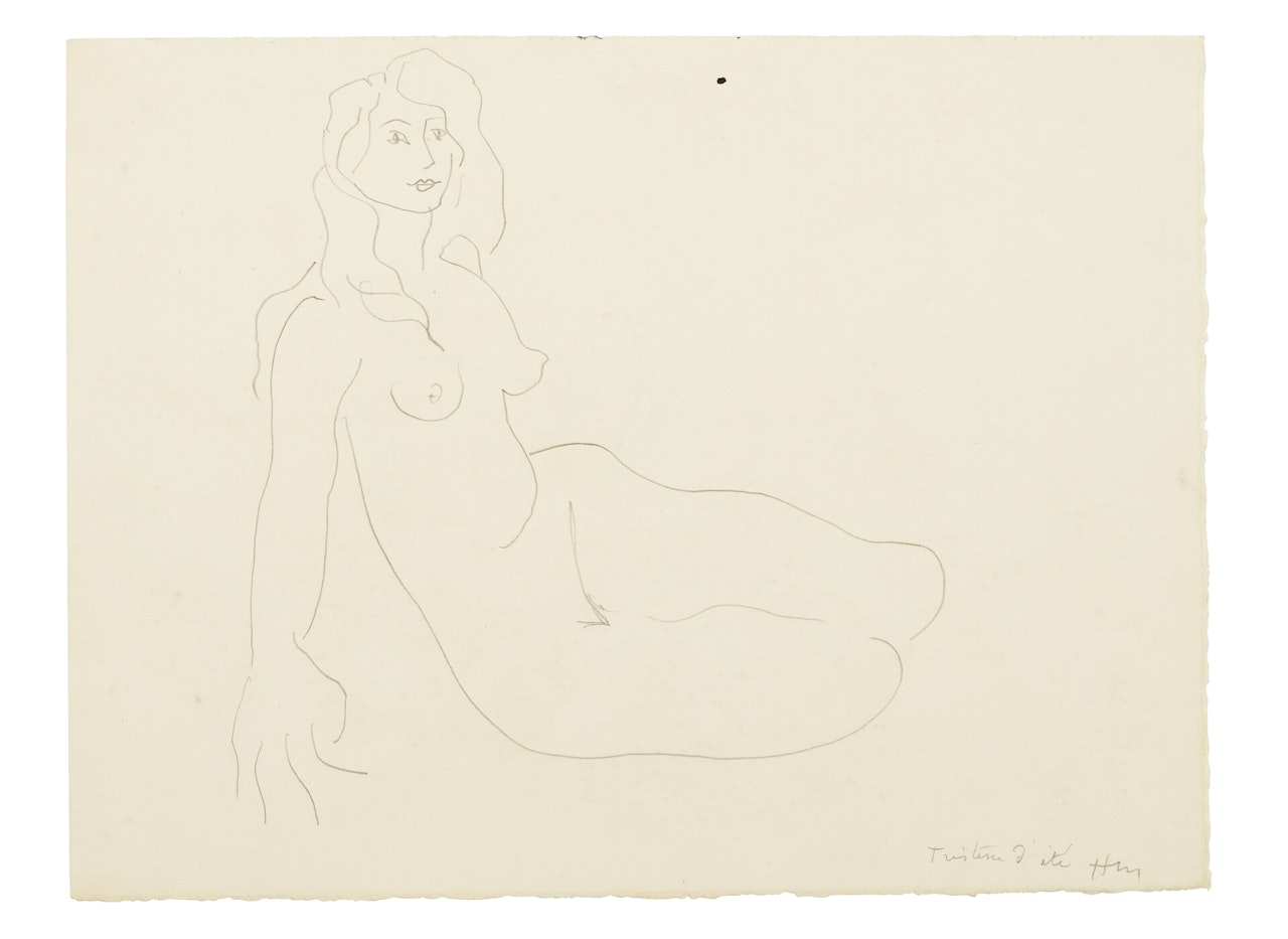 Tristesse d'été (recto); Portrait de femme (verso) by Henri Matisse