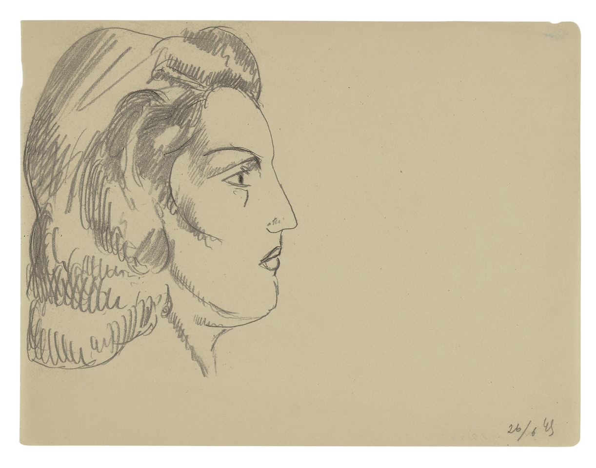 Tête de profil by Henri Matisse