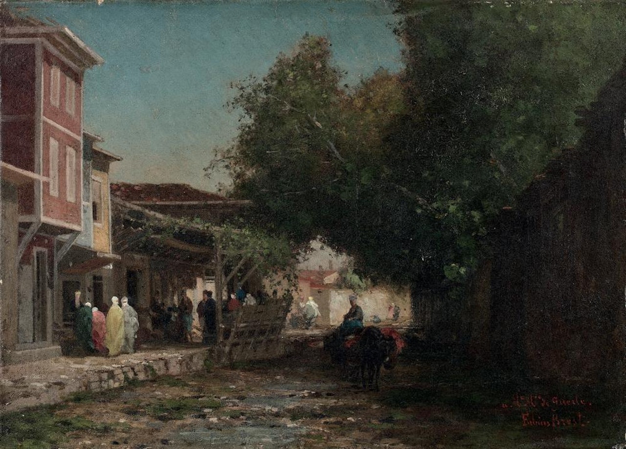 Rue animée en Turquie  by Germain-Fabius Brest