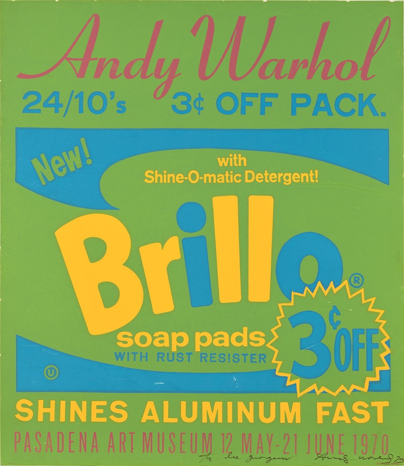 Exhibition poster for Andy Warhol: Pasadena Art Museum - Brillo by Andy Warhol