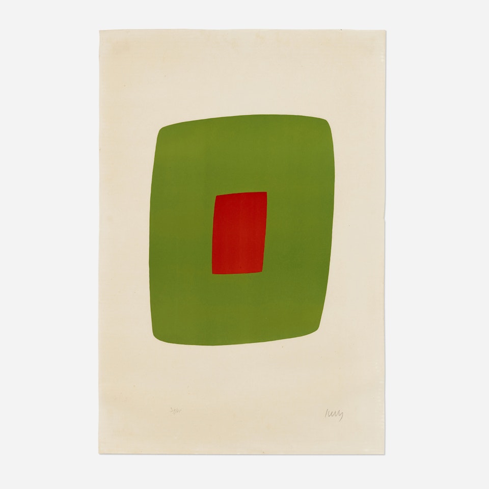 Green with Red by Ellsworth Kelly