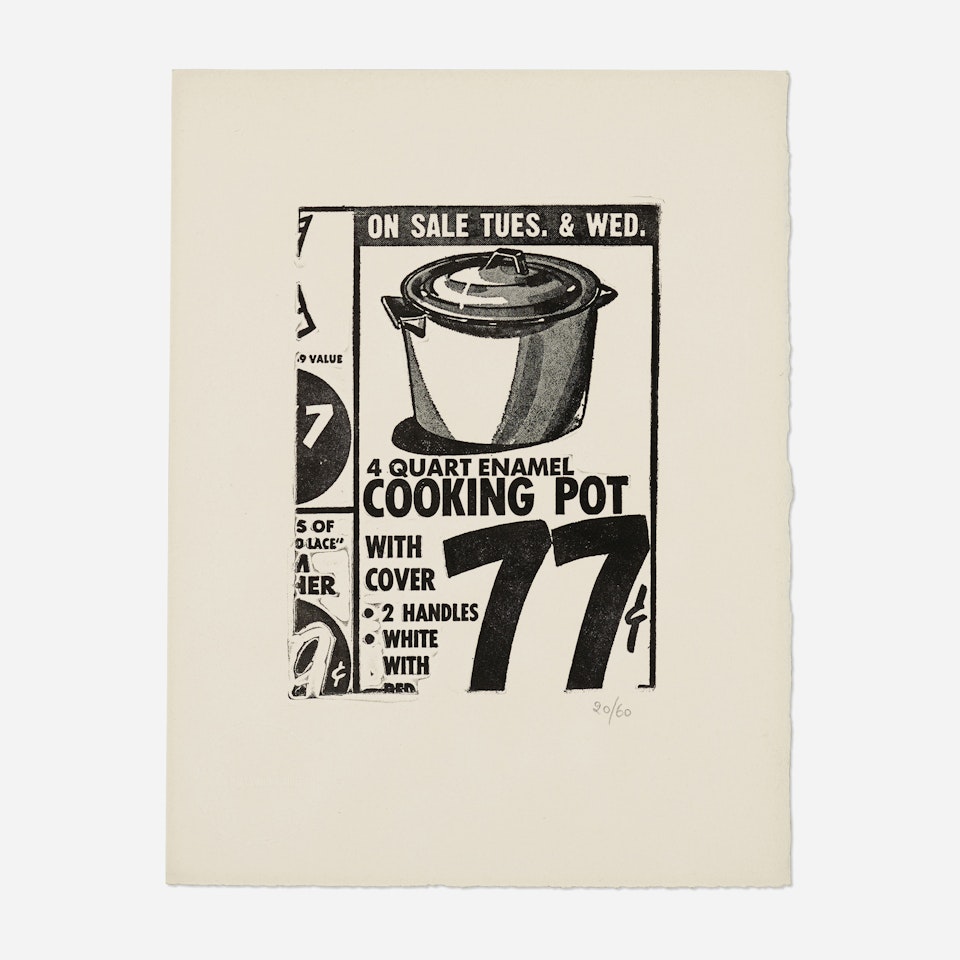 Cooking Pot (from the International Anthology of Contemporary Engraving: The International Avant-Garde: America Discovered, Volume 5) by Andy Warhol