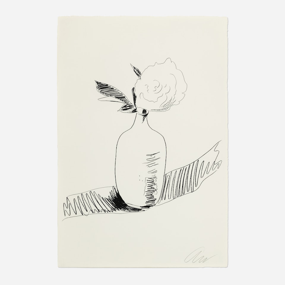 Flowers (Black and White) by Andy Warhol