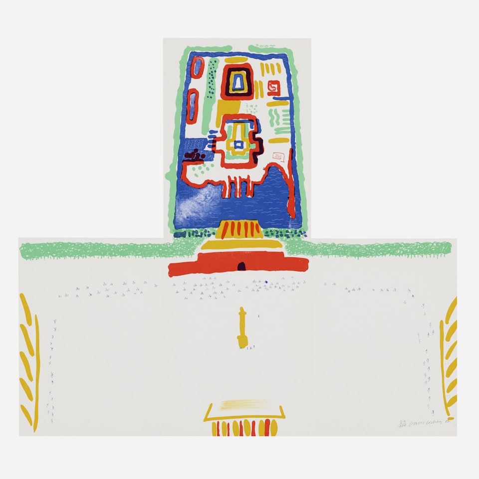 Red Square and the Forbidden City (from the China Diary) by David Hockney