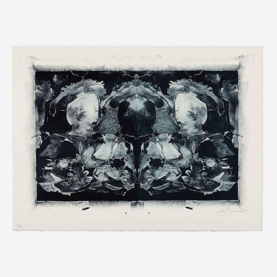 After Holbein (from the Associated Artists Against Torture portfolio) by Jasper Johns