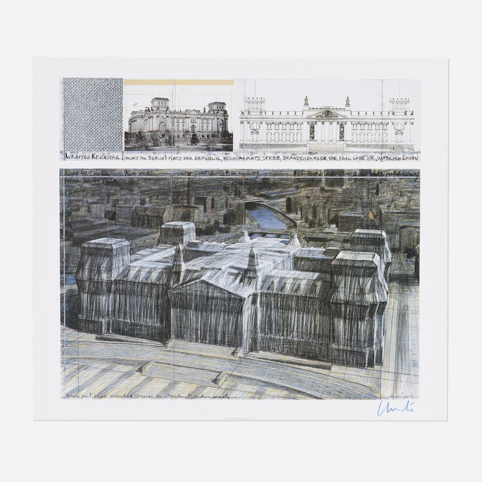Wrapped Reichstag, Project for Berlin by Christo