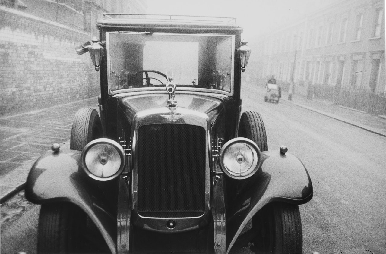 "London" (Hearse) by Robert Frank