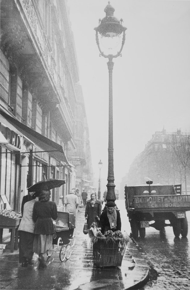 "Paris" (Sidewalk In The Rain) by Robert Frank
