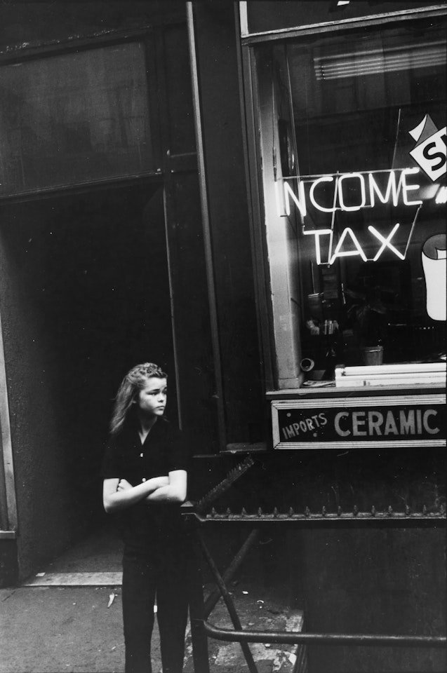 "From The Bus" (Woman with Folded Arms) by Robert Frank