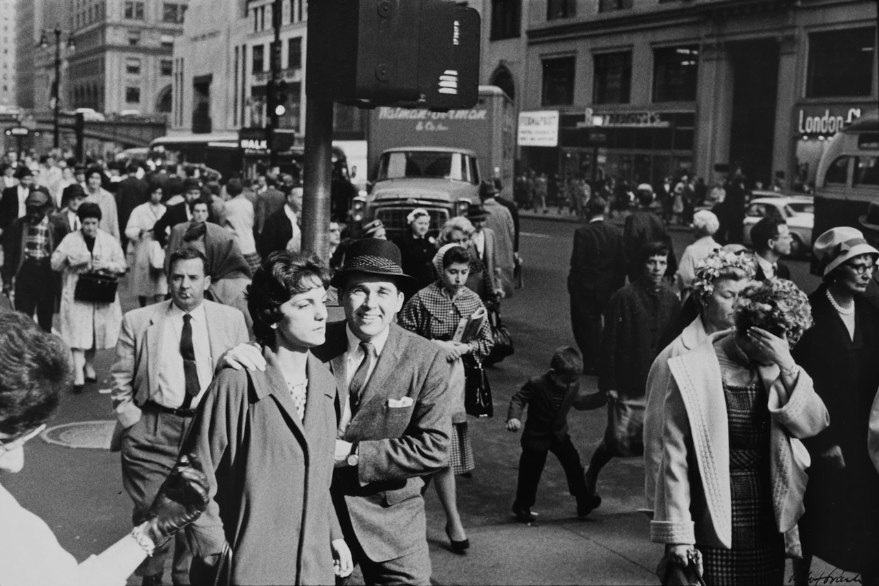 From the Bus (Crowd On A Sidewalk) by Robert Frank