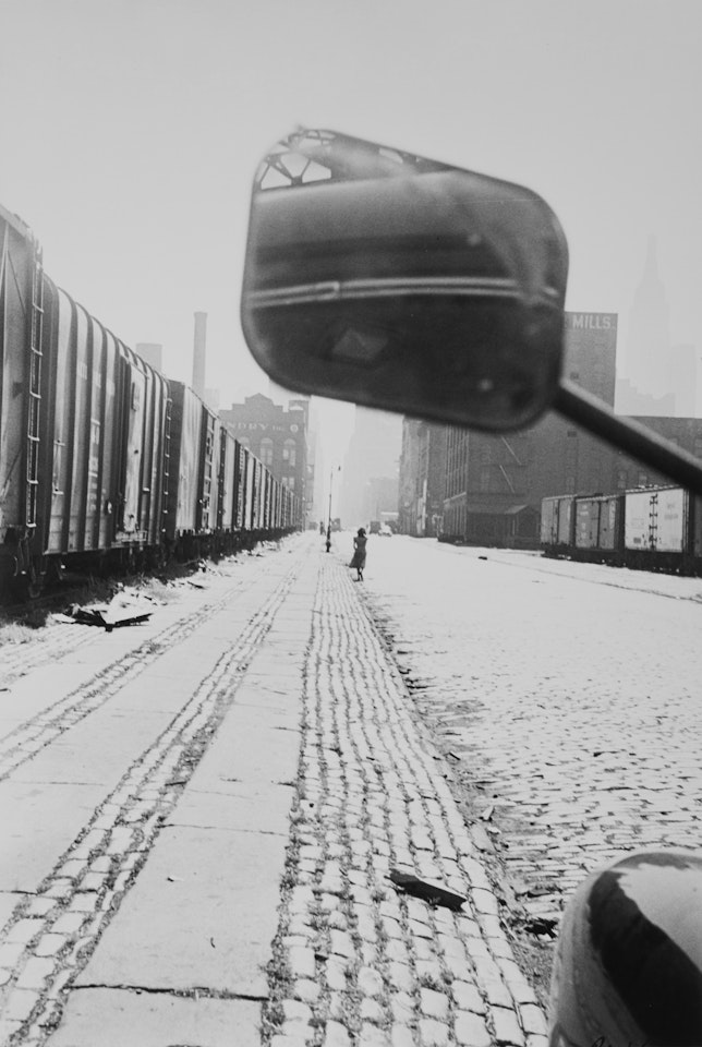"NYC" (Train Yards) by Robert Frank