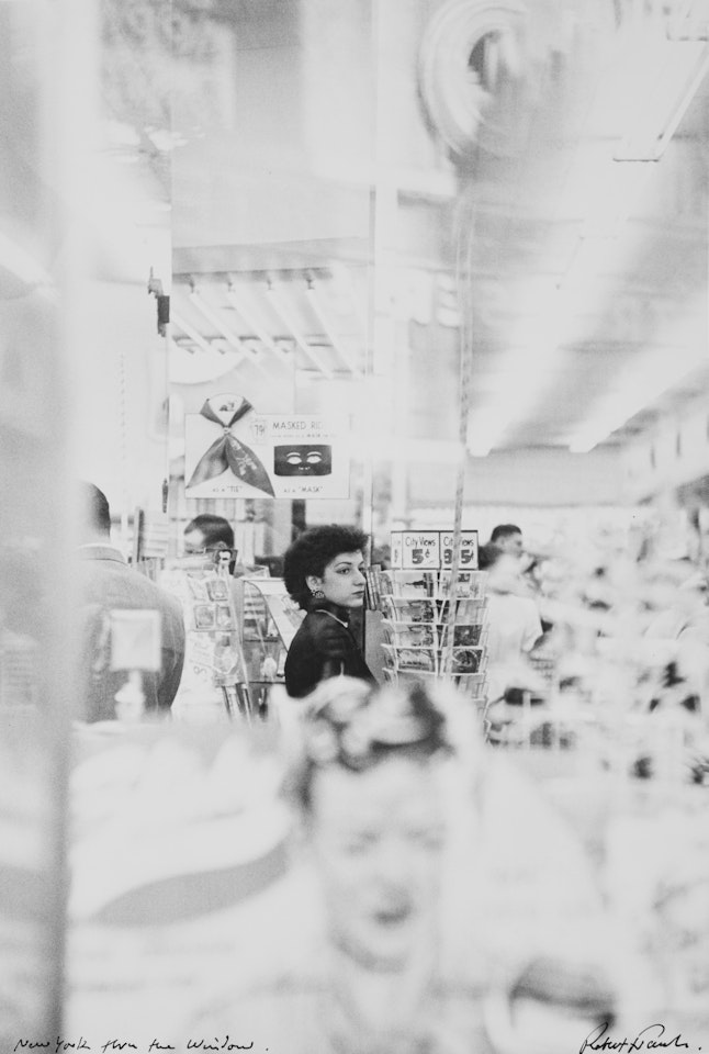 "New York Thru The Window" (Woolworth, New York City) by Robert Frank