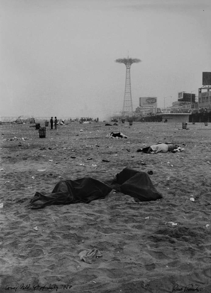 "Coney Isld. 4th of July" (Sleeping On The Beach) by Robert Frank