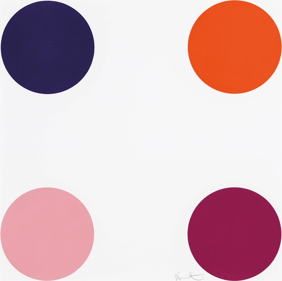 Carbonyl Iron : 40 Woodcut Spots by Damien Hirst