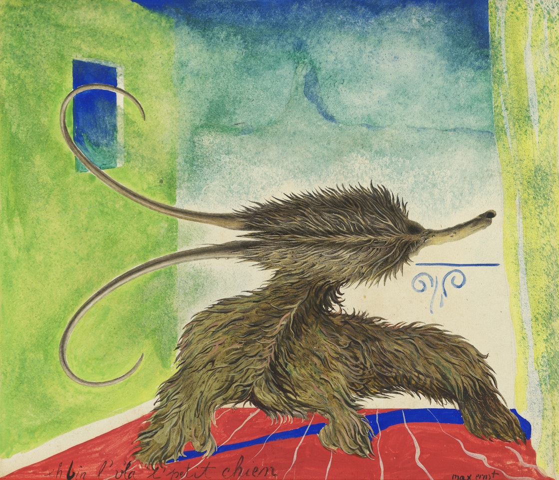 eh bin l'vla l'petit chien by Max Ernst