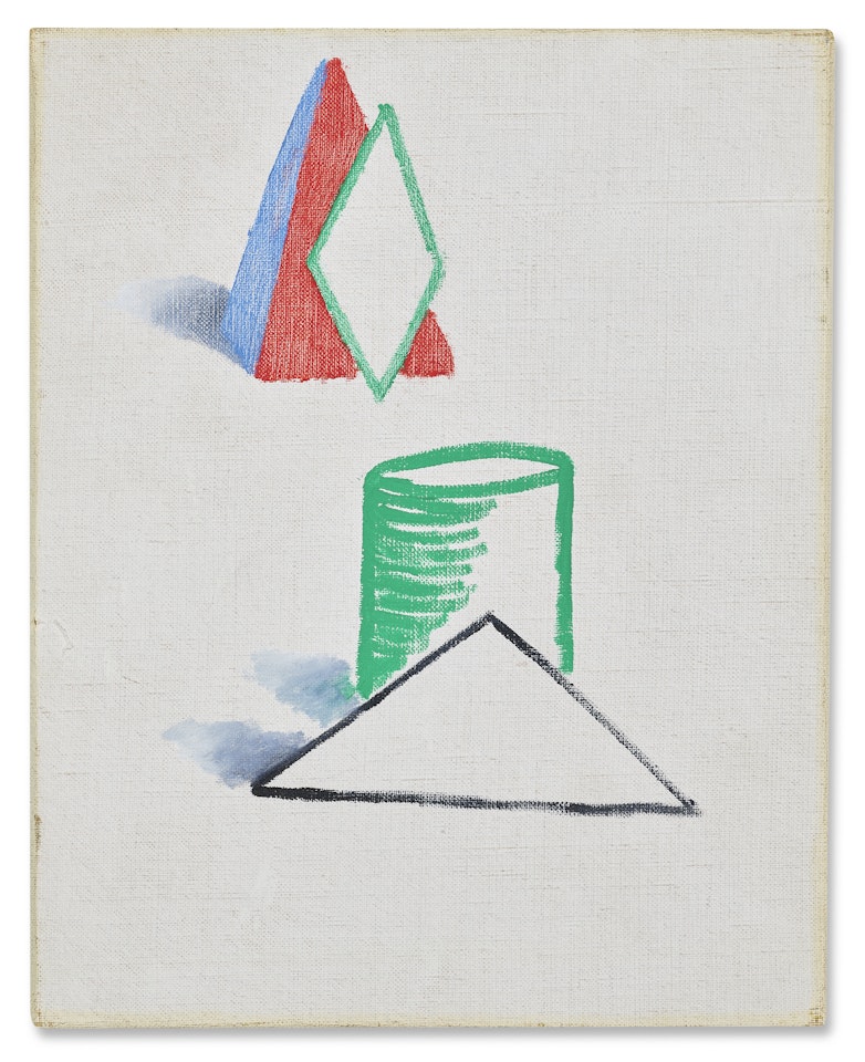 Study for Simplified Faces by David Hockney