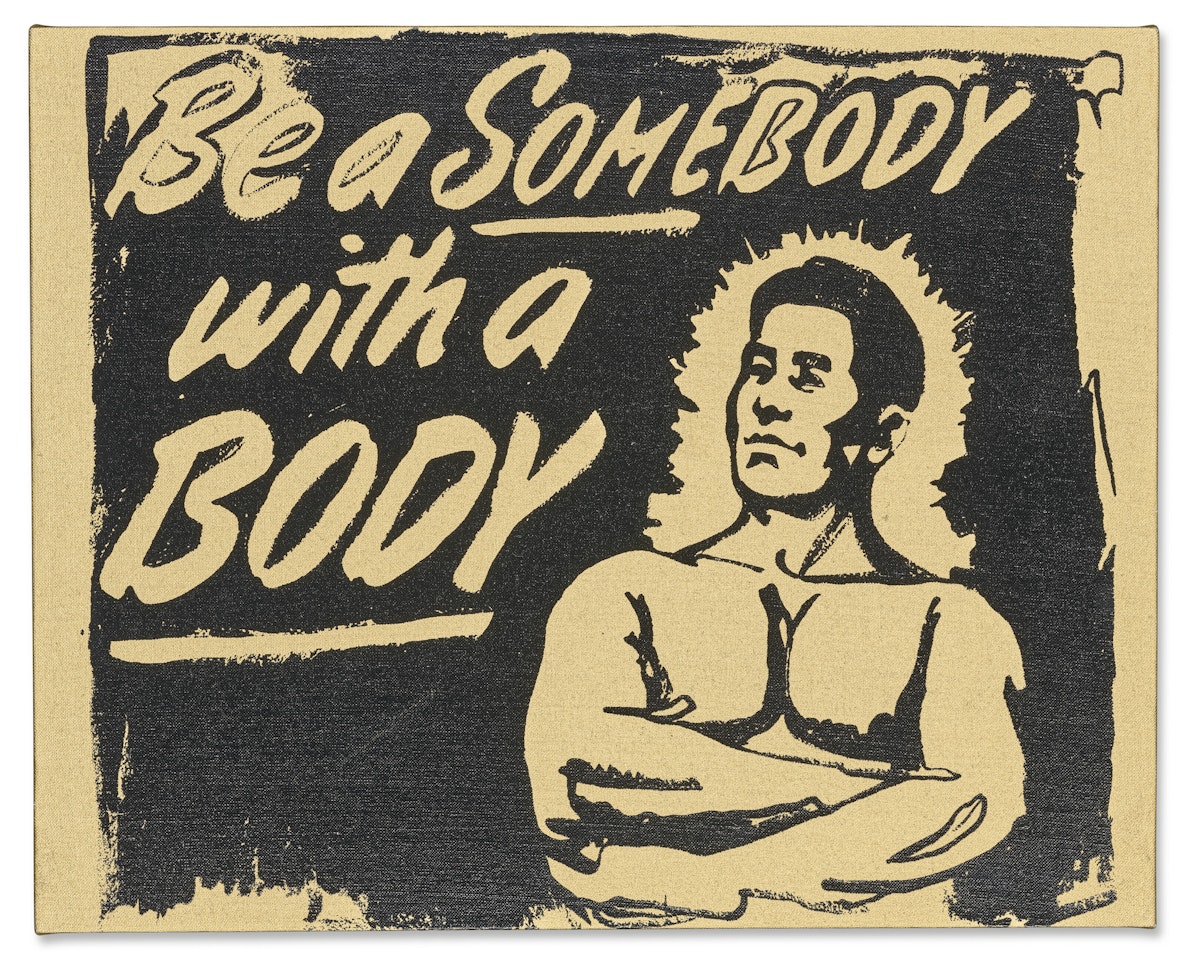 Be a Somebody with a Body by Andy Warhol