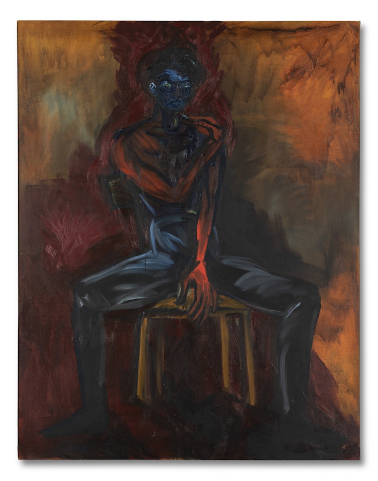 Junger Sitzender Mann (Young Seated Man) by Rainer Fetting