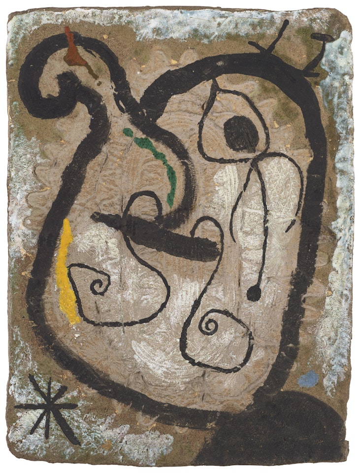 Plaque. Tête by Joan Miró