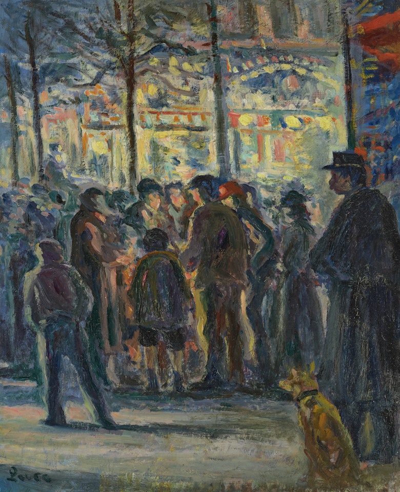 Scène de rue en hiver by Maximilien Luce
