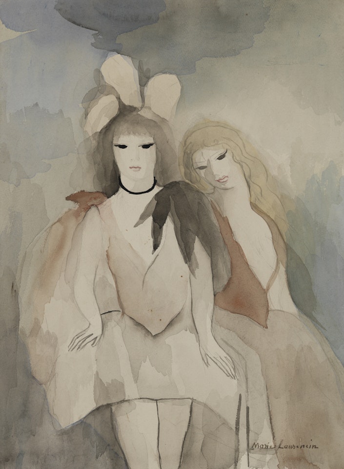 Les deux sœurs by Marie Laurencin