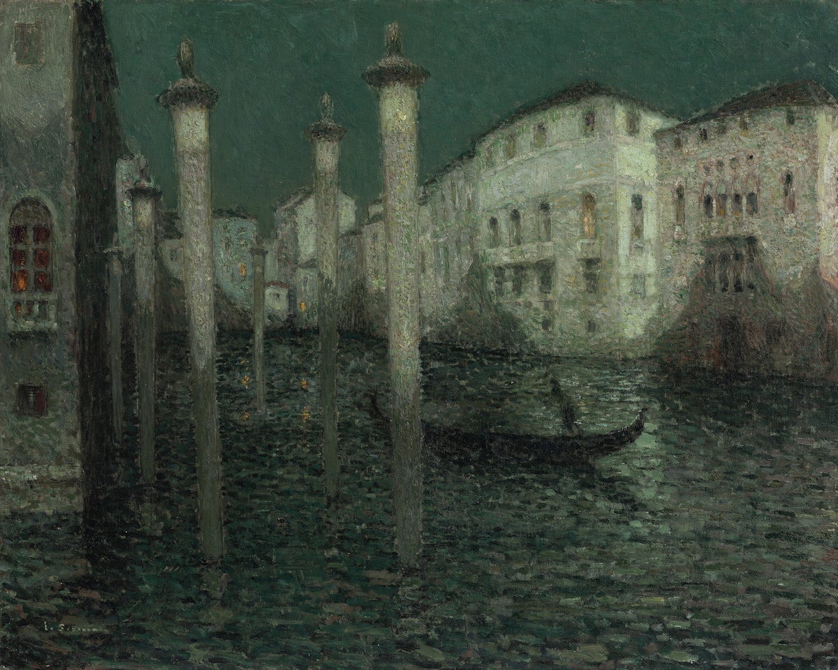 Le Grand Canal, Venise by Henri Le Sidaner
